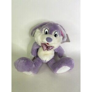 Emrad Creations Purple White Bunny Rabbit Plush Stuffed Animal Toy With Bow